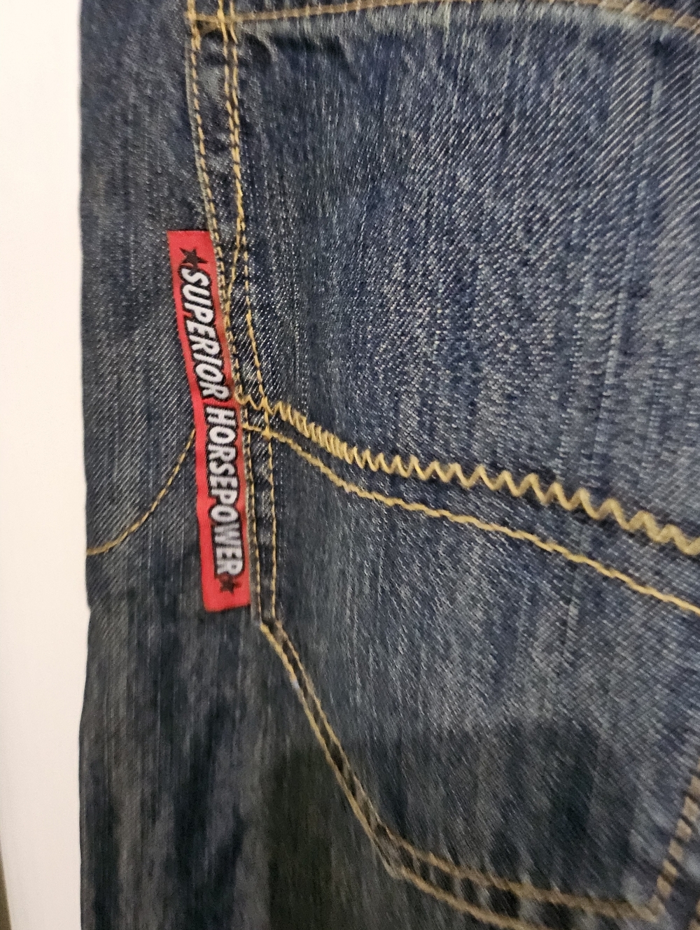 Icon Victory Motorcycle Jeans Mens 34 Blue Denim Riding Pants Armored Biker Stra - Picture 13 of 16